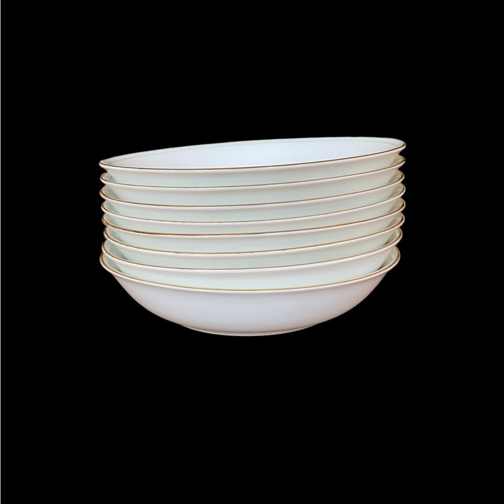 Set of 8 Vintage Kent China Trio Pattern dessert / fruit / sauce bowl. - Picture 3 of 6
